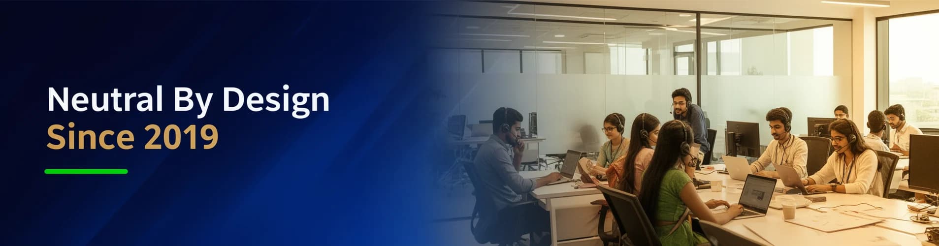 Neutral by design since 2019 — UniversityWalah's Career Development Advisors at work in the Noida office